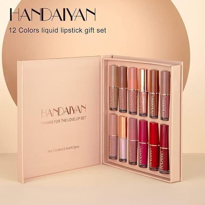 Handaiyan Matte Liquid Lipstick Set 12Pcs
